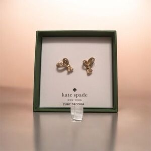 Kate Spade Gold-Tone Bow Stud Earrings